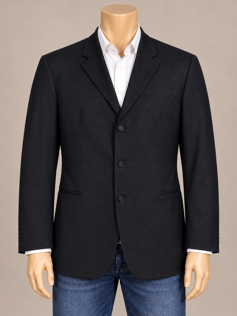 Ralph Lauren Lauren Men’s 42L Black Wool Blazer Sport Coat